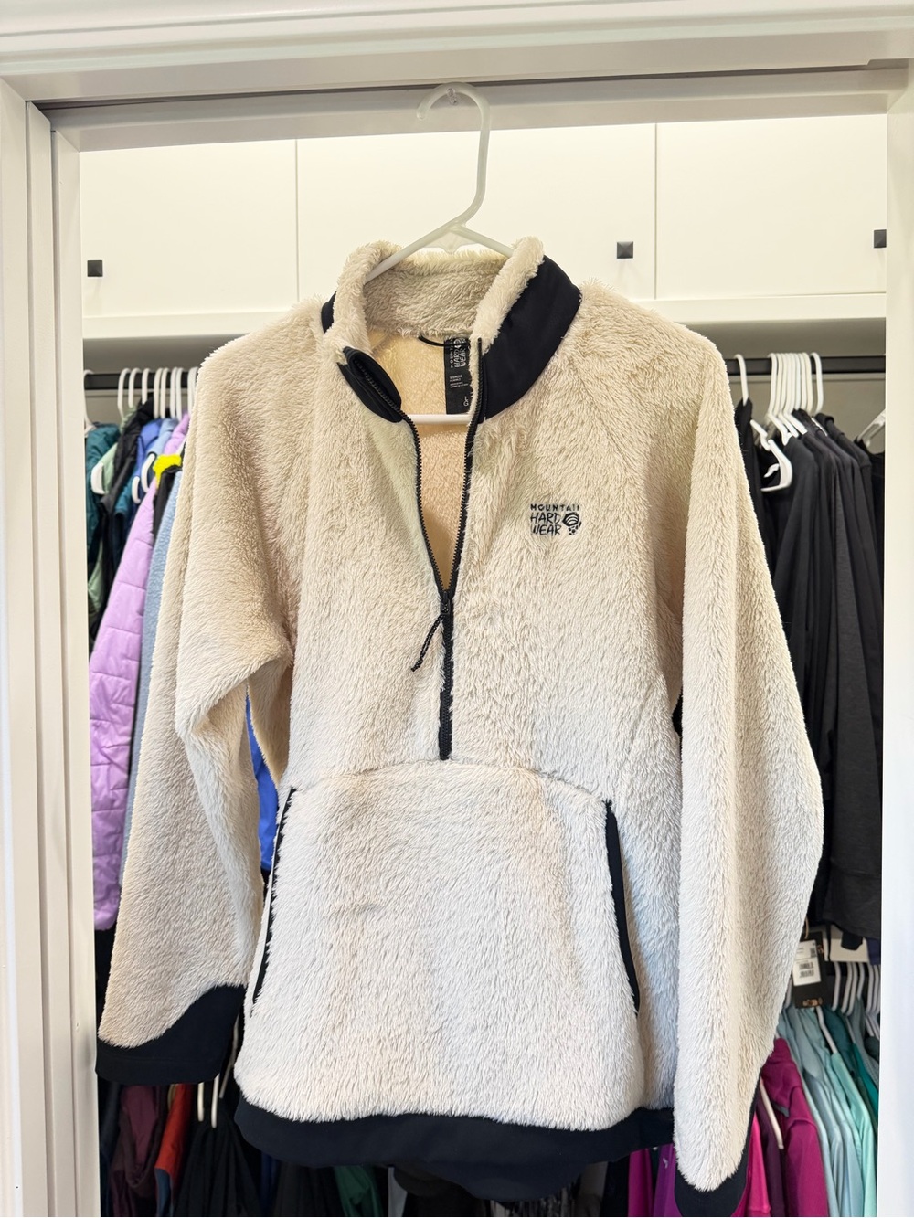Mountain Hardwear - Women’s Polartec High Loft Pullover (L) - Wild Oyster